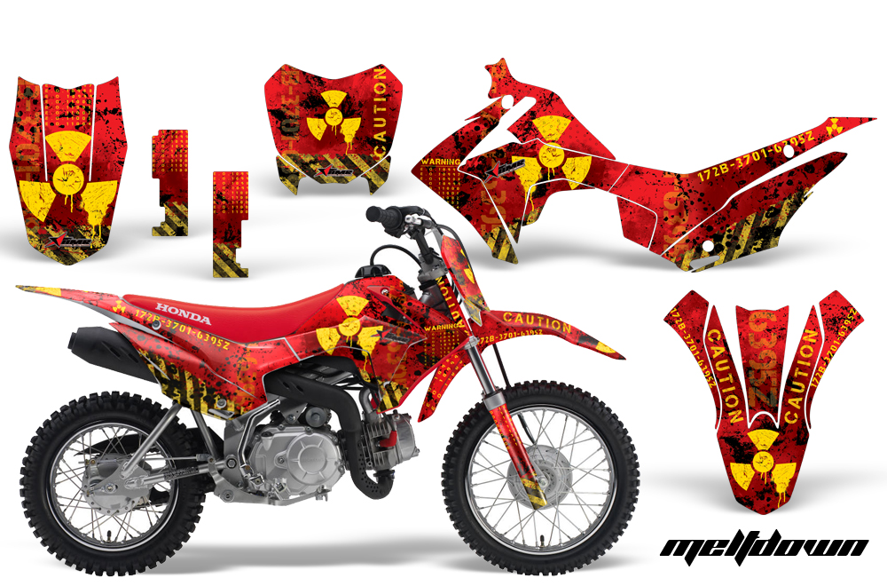 Honda CRF110F 2013 Graphics Kit Deca Meltdown R